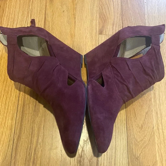Seychelles x Corey Lynn Calter collab burgundy heels pointed, open areas sz 10 - Picture 1 of 7